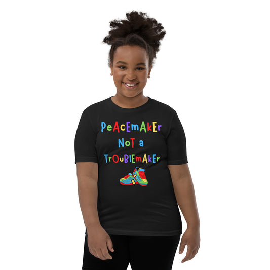 KOC Kids Peacemaker Not A Troublemaker - Youth Short Sleeve T-Shirt